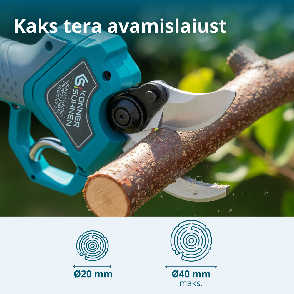 Juhtmeta Elektrilised Pügikäärid KS CPS20V-40 Korpus