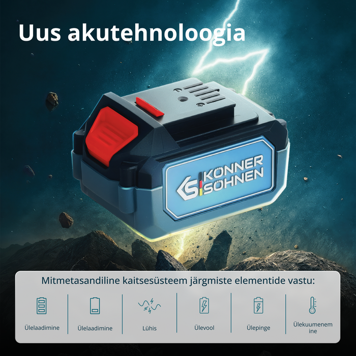 Juhtmeta Elektrilised Pügikäärid KS CPS20V-32 CASE PLUS