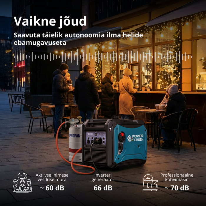 LPG/bensiin invertergeneraator KS 4000iEG S