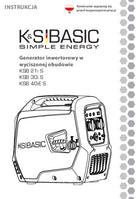 Invertora ģenerators skaņu izolējošā korpusā KSB 21i S, KSB 30i S, KSB 40iE S