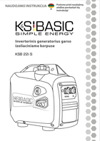 Inverterinis generatorius garso izoliaciniame korpuse KSB 22i S 2022