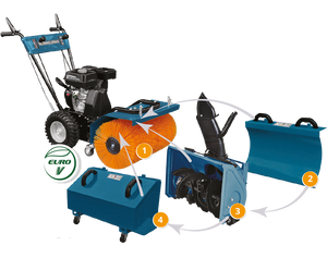 Multifunction machine KS 7HP-MFM 80Е SET 4 in 1