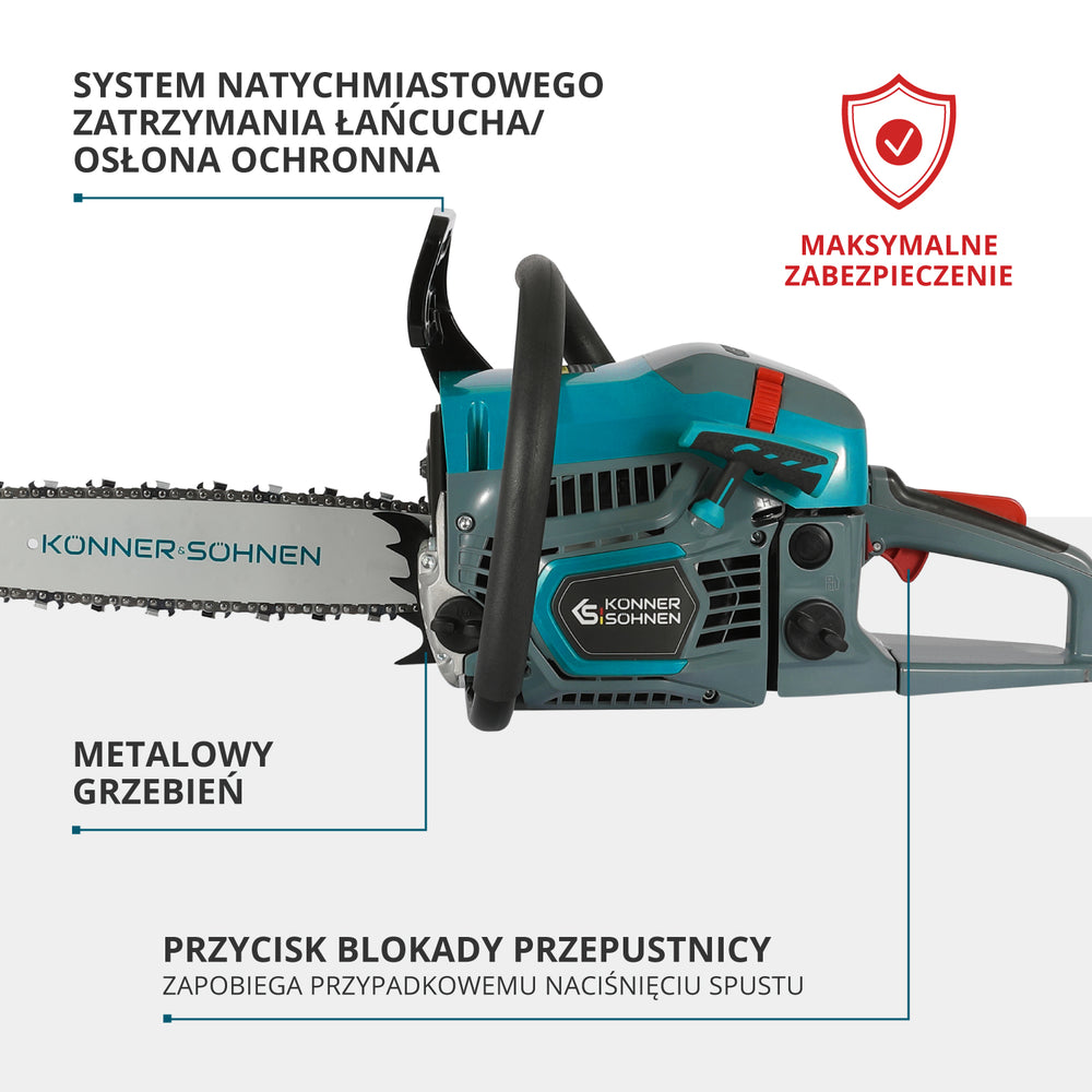 Benzīna motorzāģis KS CS21G-13