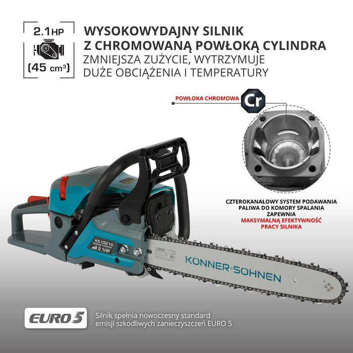 Benzīna motorzāģis KS CS21G-16