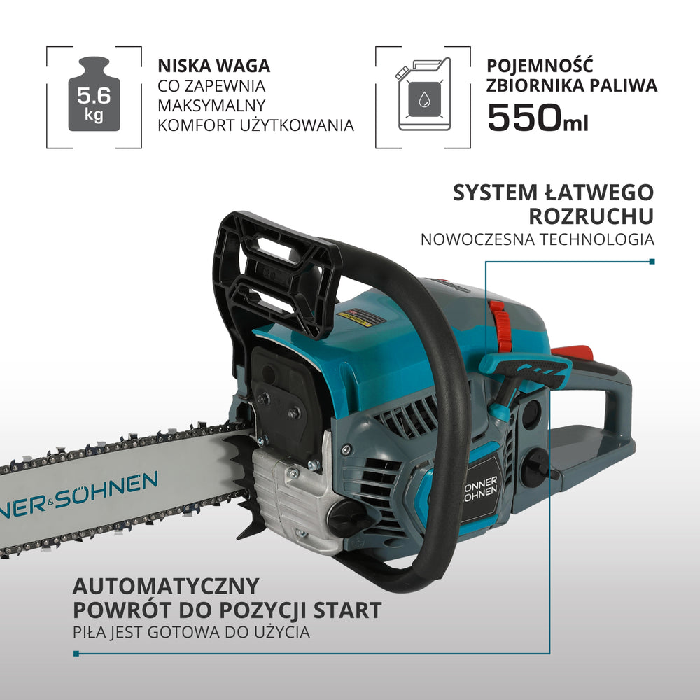 Benzīna motorzāģis KS CS21G-16