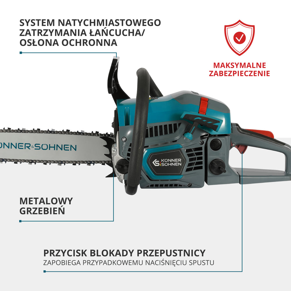 Benzīna motorzāģis KS CS21G-16