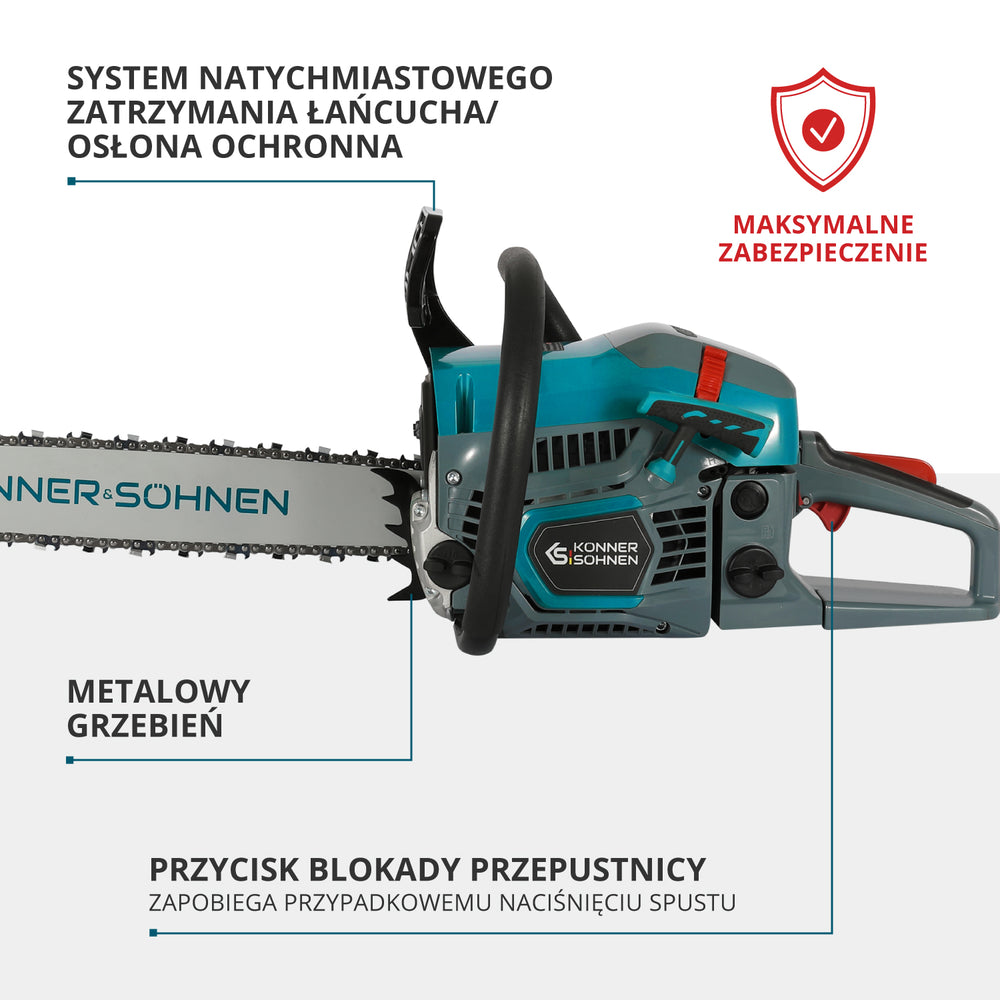 Benzininis grandininis pjūklas KS CS31G-16
