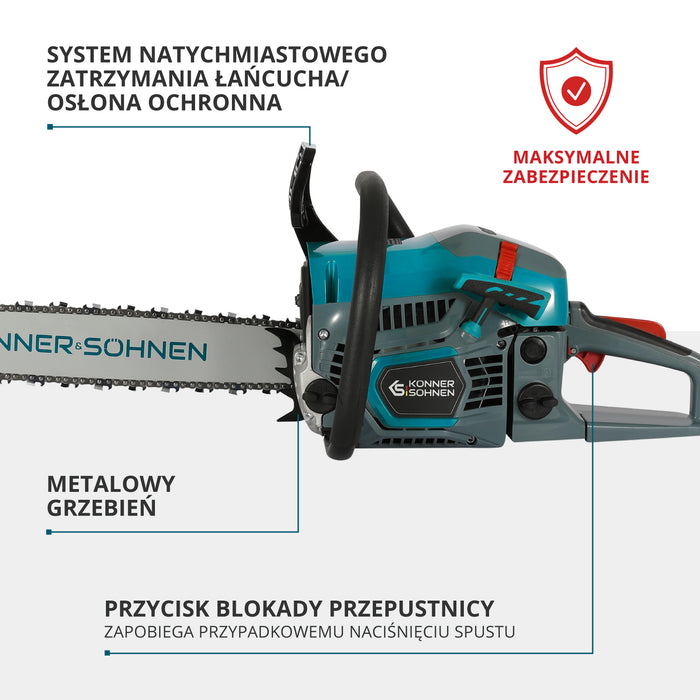 Benzininis grandininis pjūklas KS CS31G-18
