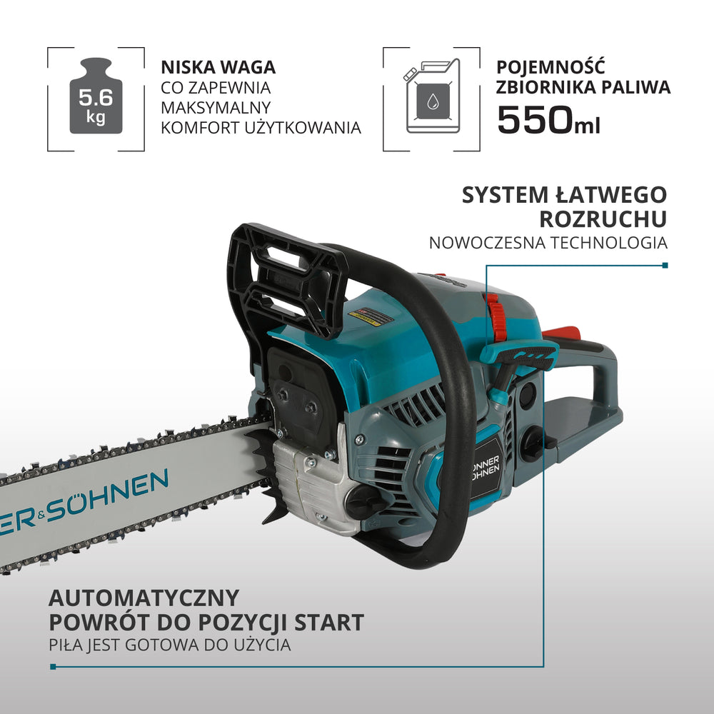Benzininis grandininis pjūklas KS CS31G-20