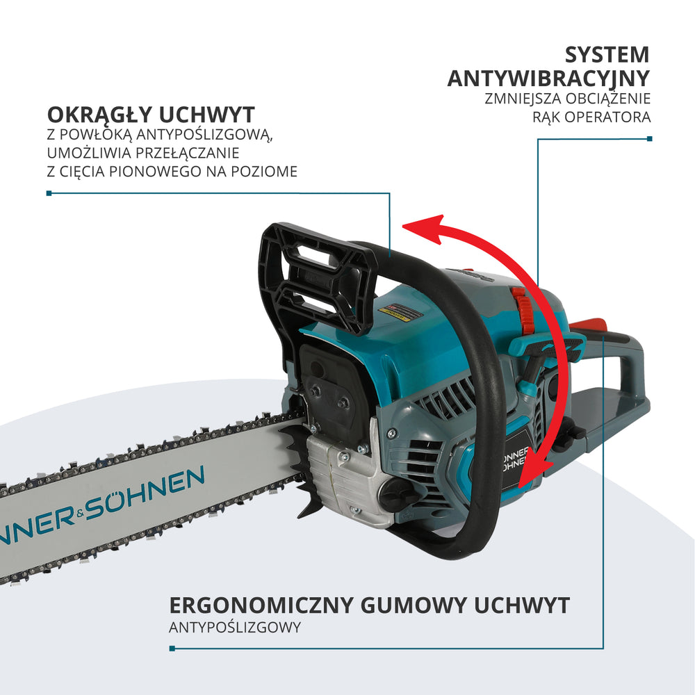Benzininis grandininis pjūklas KS CS31G-20