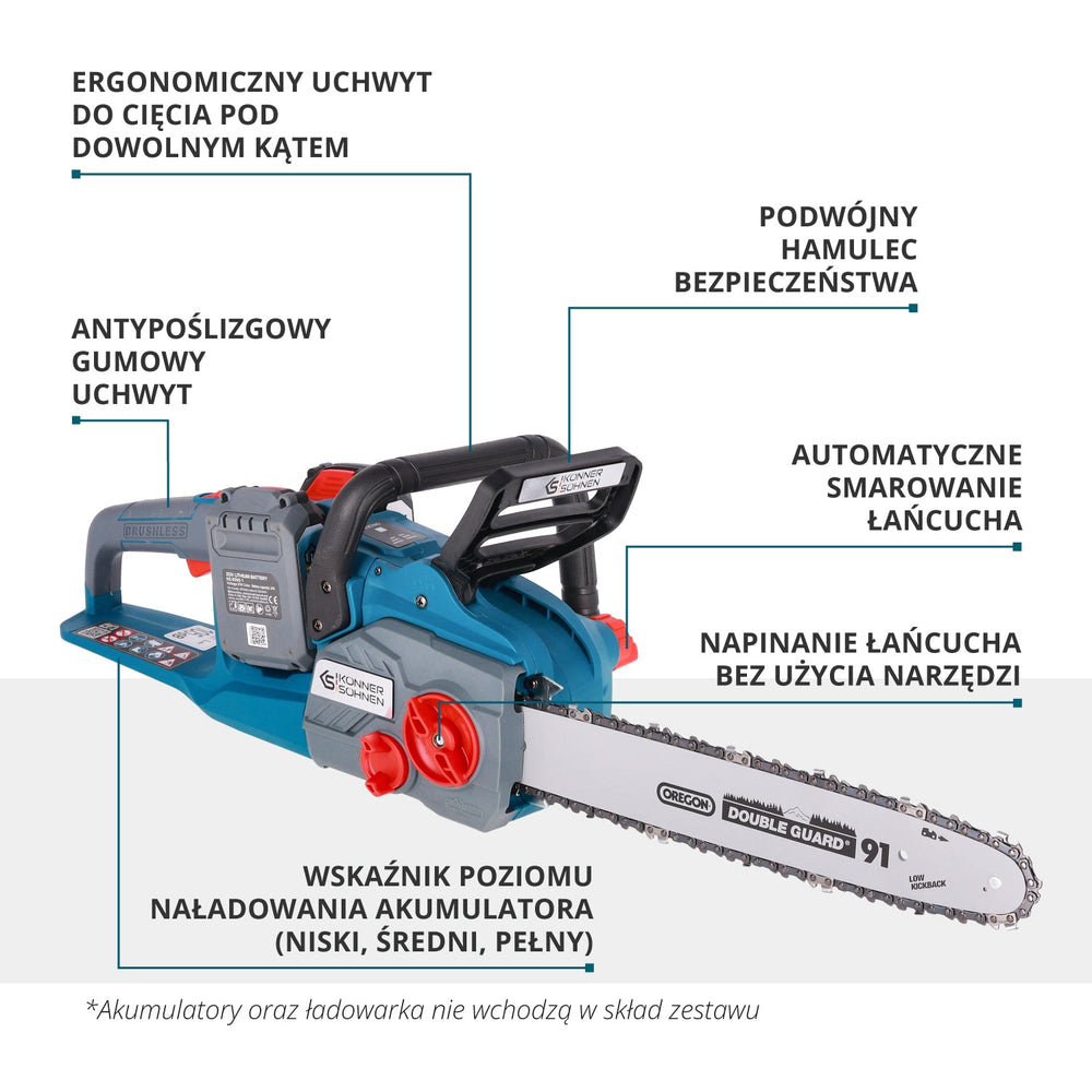 Juhtmeta kettsaag KS CS40V-14