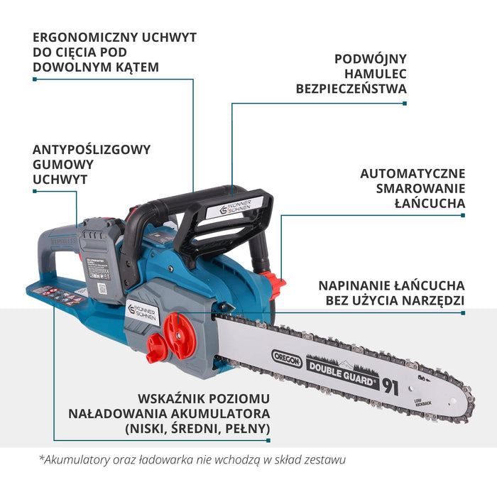 Juhtmeta kettsaag KS CS40V-16
