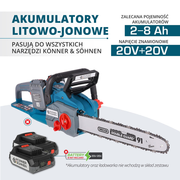 Juhtmeta kettsaag KS CS40V-16