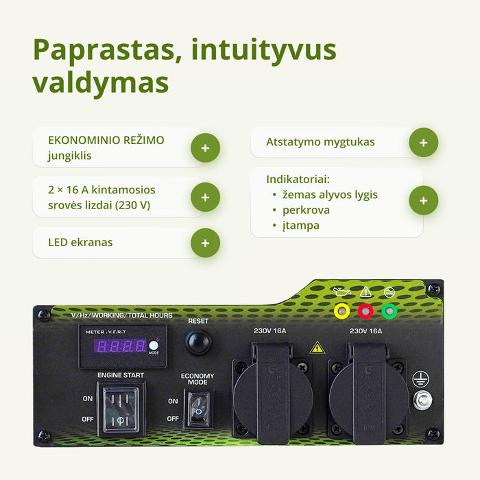 Inverterinis generatorius KSB 35i