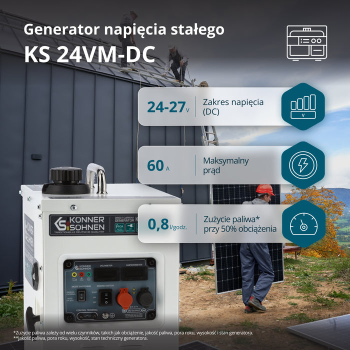 KS 24VM-DC līdzstrāvas ģenerators