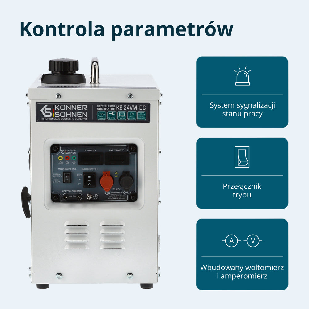 KS 24VM-DC līdzstrāvas ģenerators