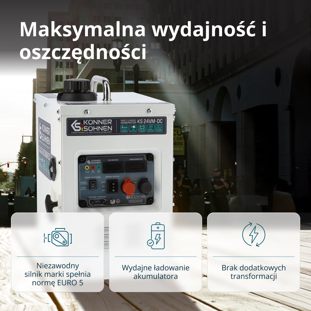 KS 24VM-DC līdzstrāvas ģenerators