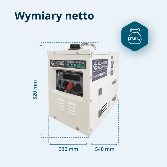 KS 24VM-DC līdzstrāvas ģenerators