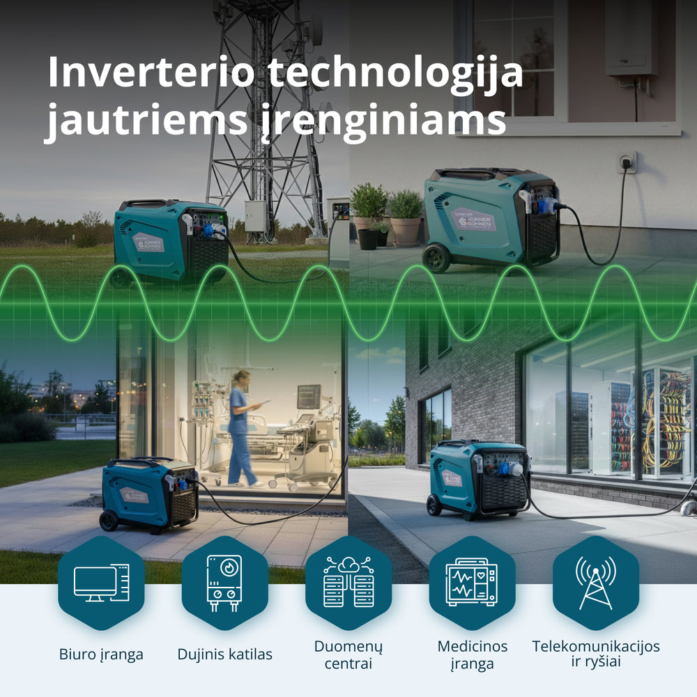 Inverterinis generatorius KS 9500iE S ATSR
