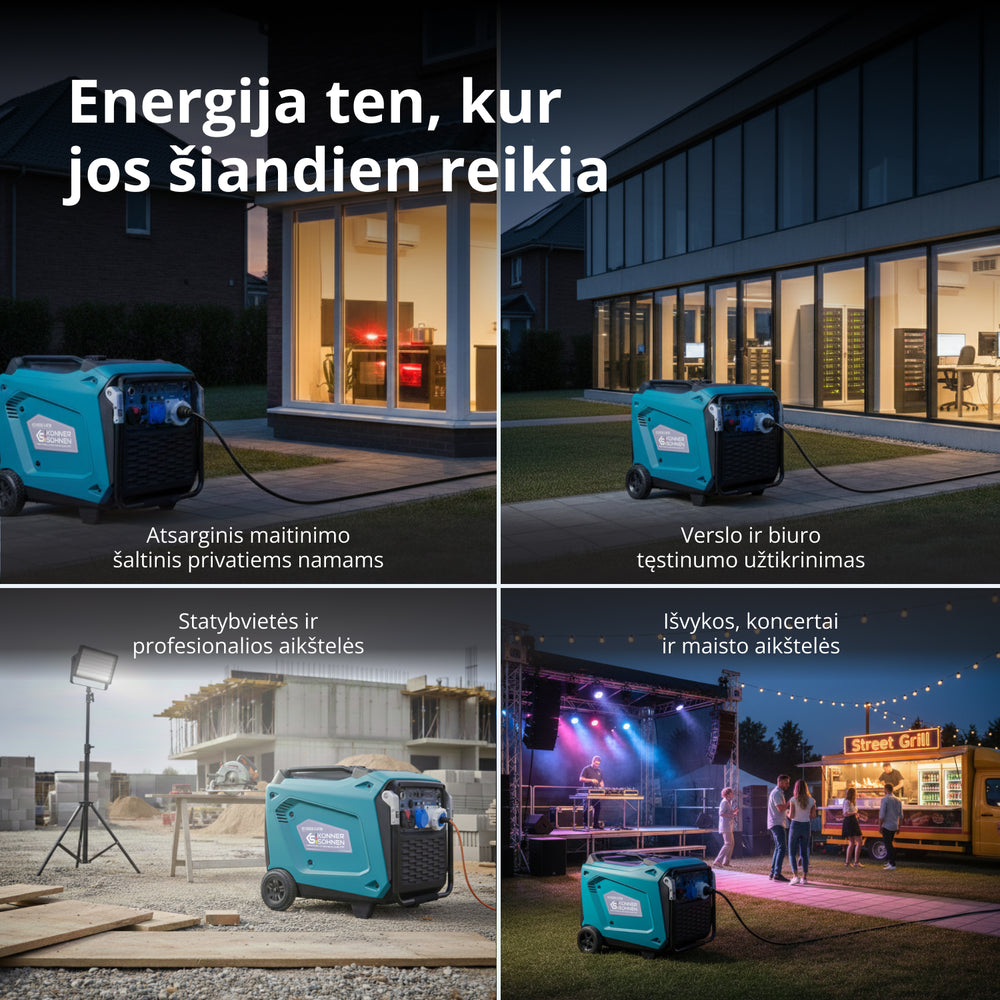 Inverterinis generatorius KS 9500iE S ATSR