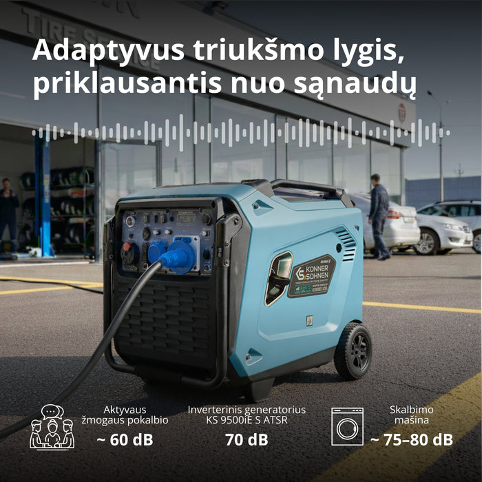 Inverterinis generatorius KS 9500iE S ATSR