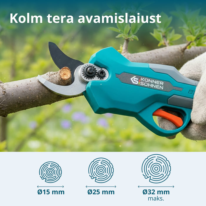 Juhtmeta Elektrilised Pügikäärid KS CPS20V-32 CASE PLUS