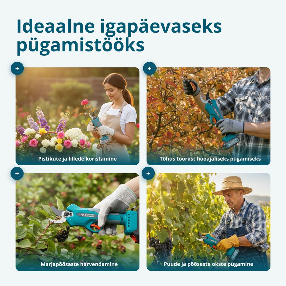 Juhtmeta Elektrilised Pügikäärid KS CPS20V-32 CASE PLUS