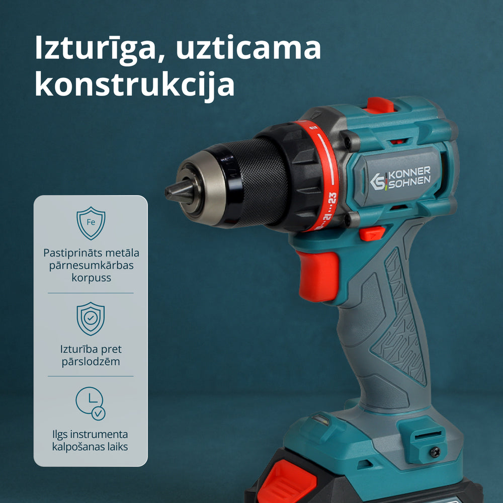 Bezvadu meistara komplekts KS ID20V-60 KOMPLEKTS 74
