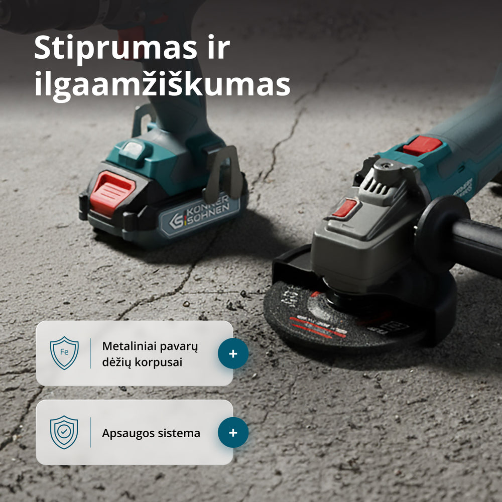 Belaidis pagrindinis rinkinys KS IDAGB 20V RINKINYS 1