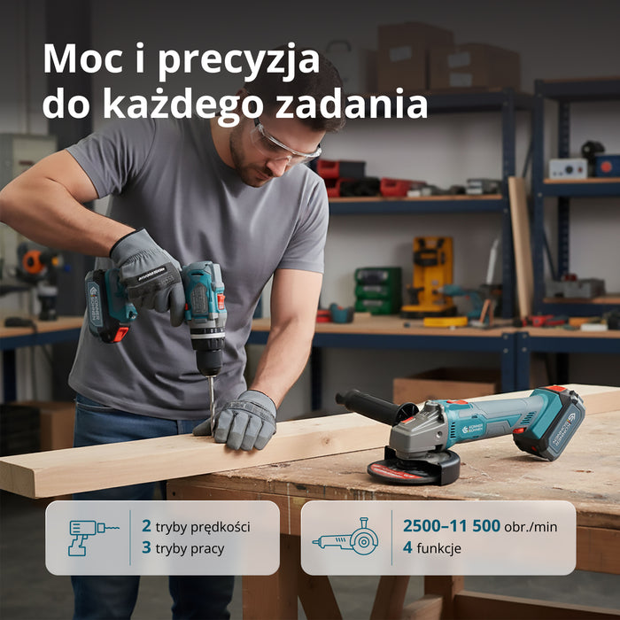 Zestaw Mistrzowski Bezprzewodowy KS IDAGB 20V SET 1 PLUS