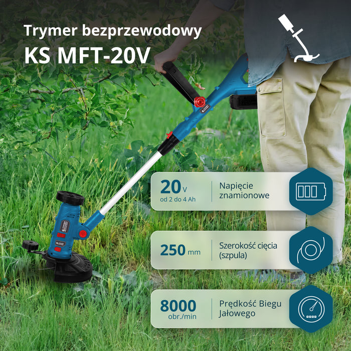 Bezvadu daudzfunkcionālais trimmeris KS MFT-20V