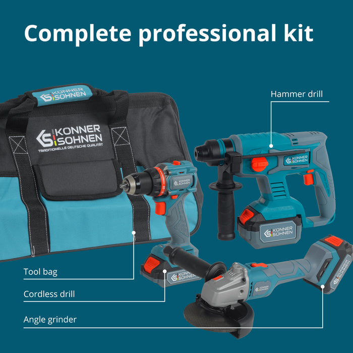 Cordless Master Set 3-in-1 Kit KS RHAGD 20V SET 3 PLUS