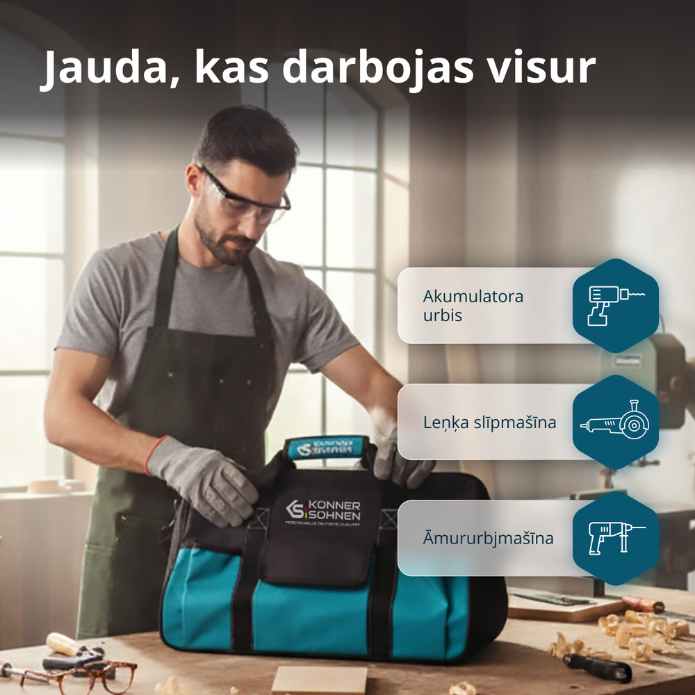 Bezvadu Master komplekts 3-in-1 komplekts KS RHAGD 20V KOMPLEKTS 3