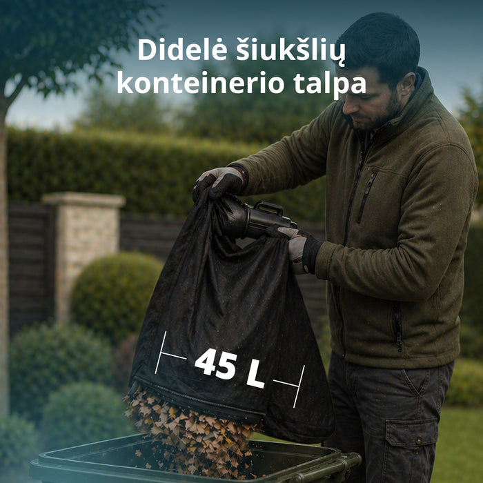 Belaidis sodo dulkių siurblys-pūtiklis KS LBV-40V