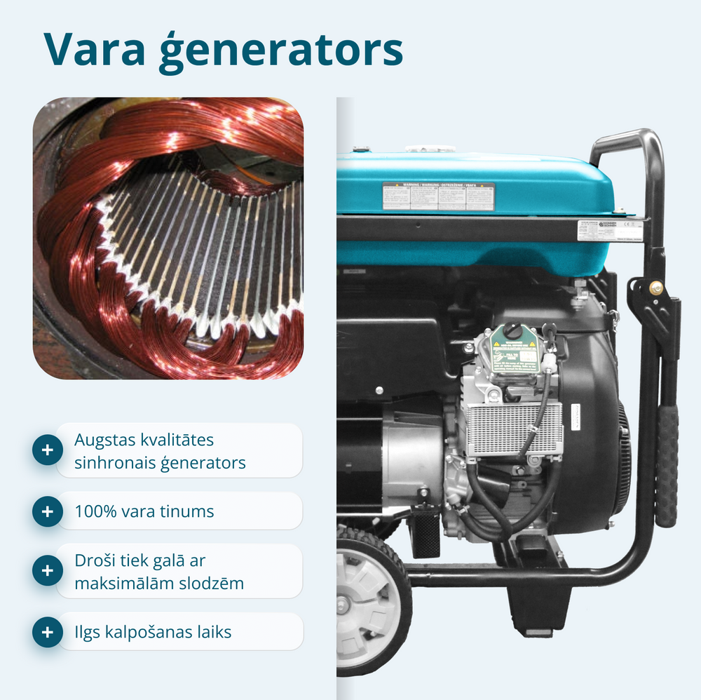 Benzīna ģenerators "Könner & Söhnen" KS 15-1E ATSR