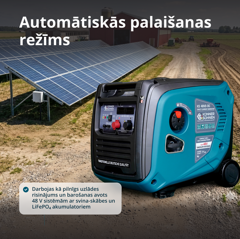 KS 48VS-DC Līdzstrāvas ģenerators, versija 50–55V