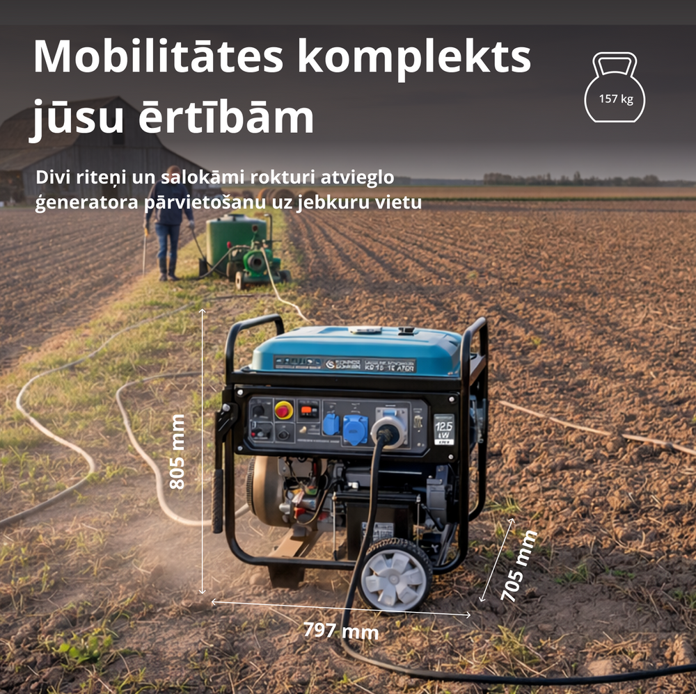 Benzīna ģenerators "Könner & Söhnen" KS 15-1E ATSR