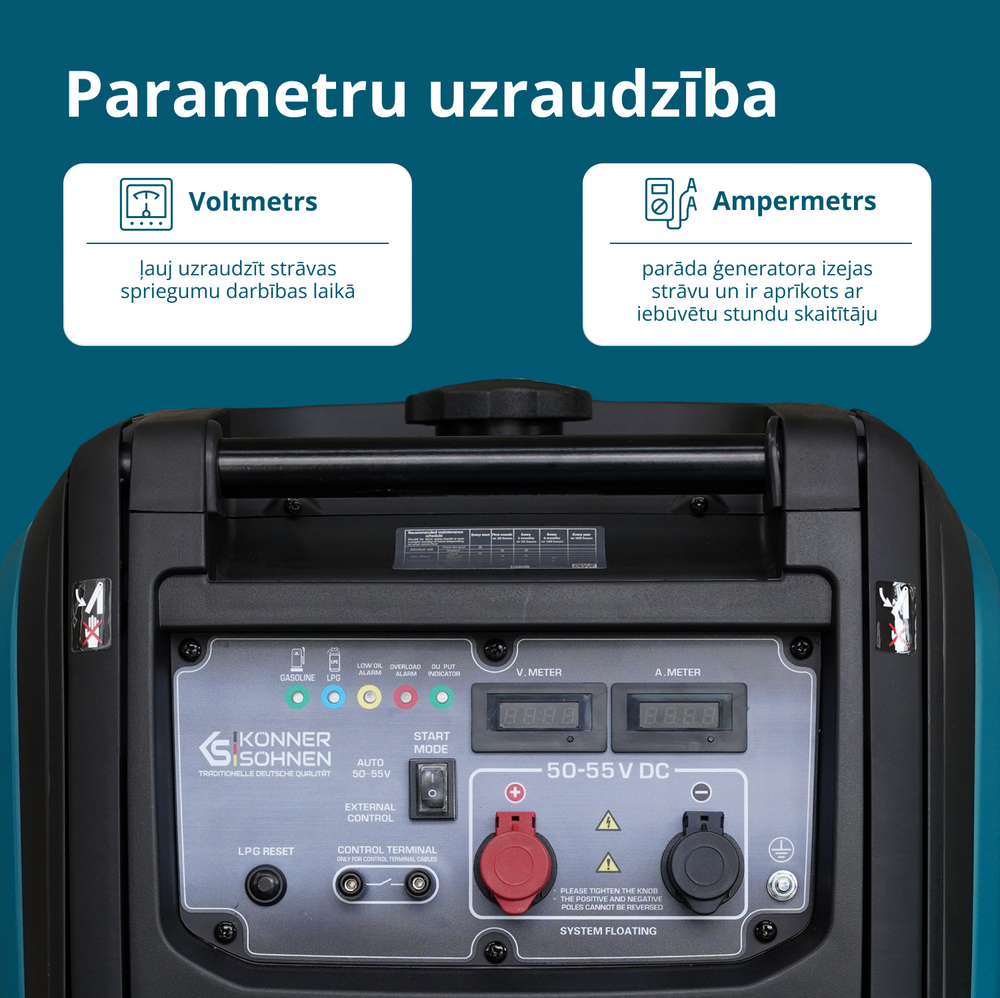 KS 48VGS-DC līdzstrāvas ģenerators, versija 50–55V