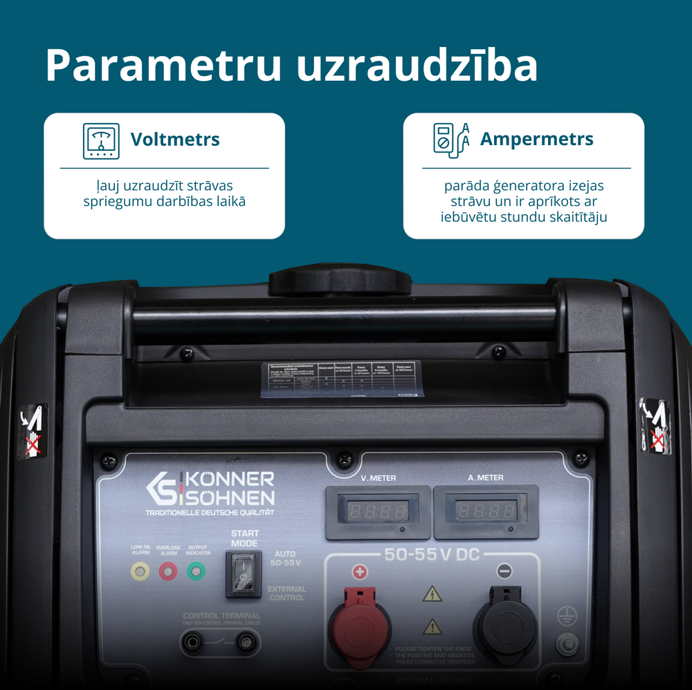 KS 48VS-DC Līdzstrāvas ģenerators, versija 50–55V