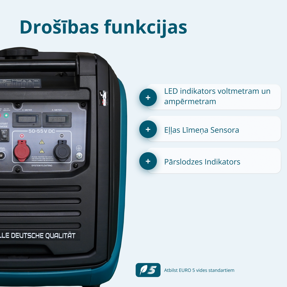 KS 48VGS-DC līdzstrāvas ģenerators, versija 50–55V