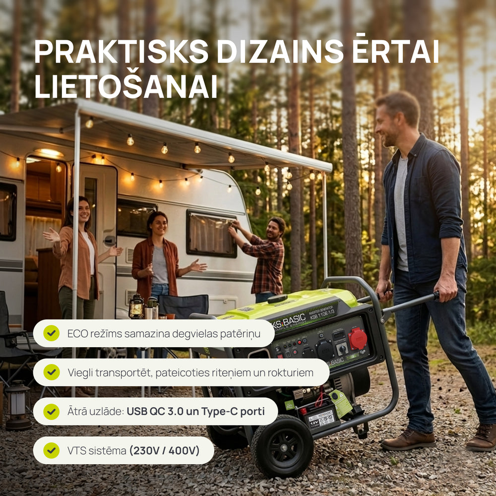 Invertora ģenerators KSB 110iE-1/3