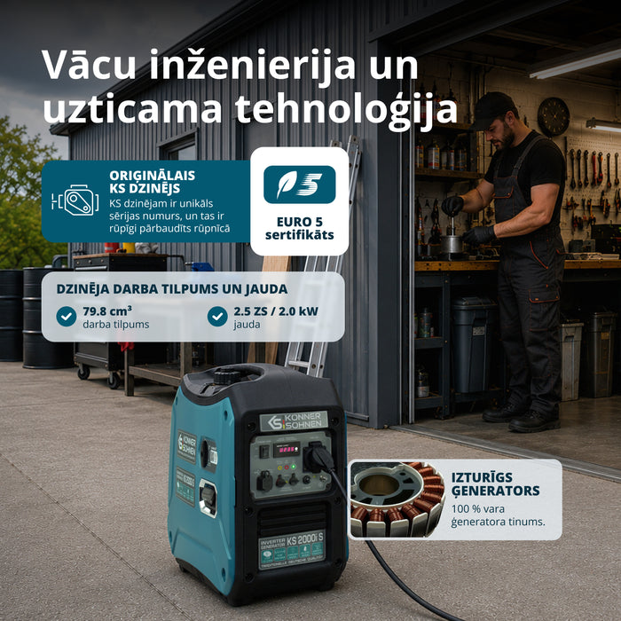 Invertora ģenerators KS 2000i S