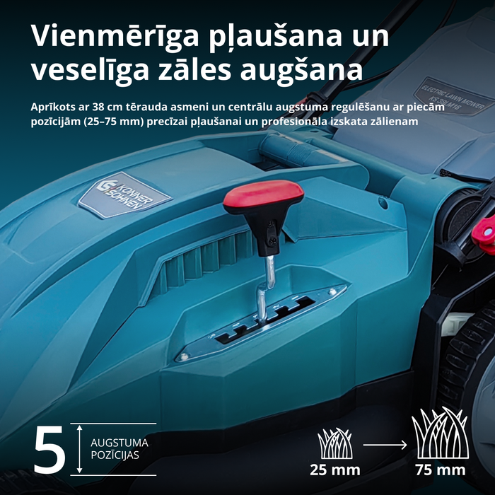 Elektriskā zāles pļaujmašīna KS 38LM16
