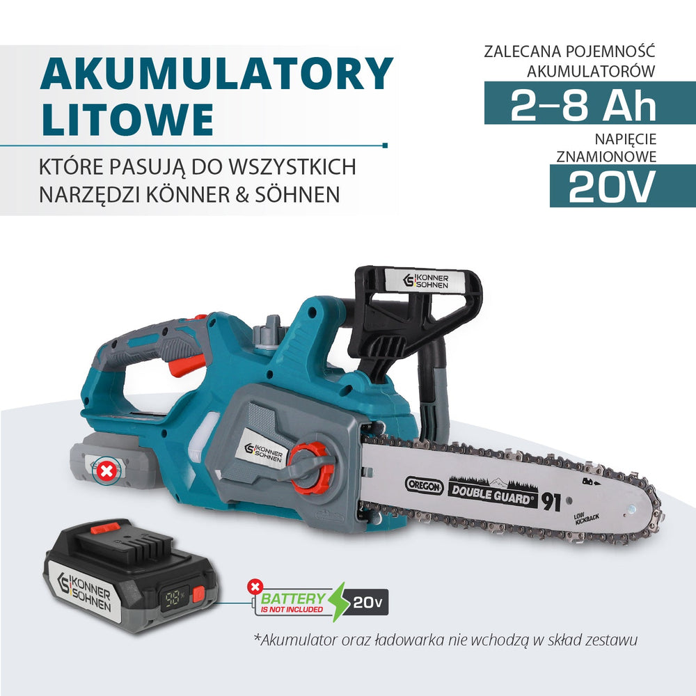 Juhtmeta kettsaag KS CS20V-12