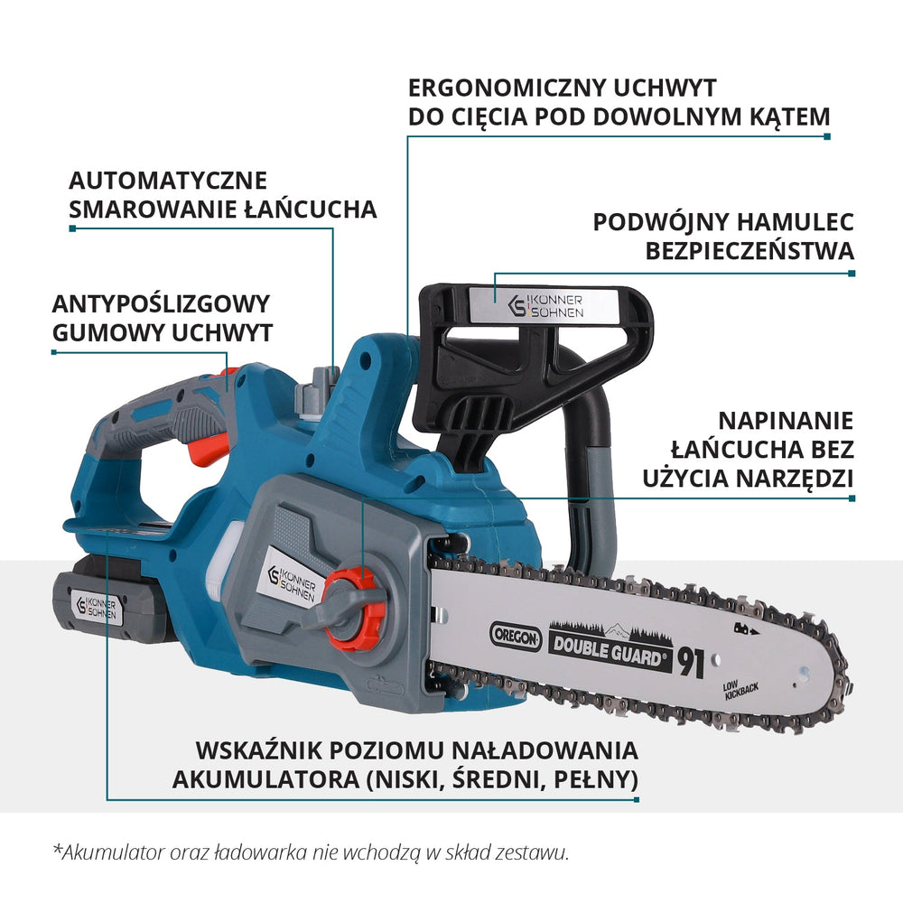 Juhtmeta kettsaag KS CS20V-12