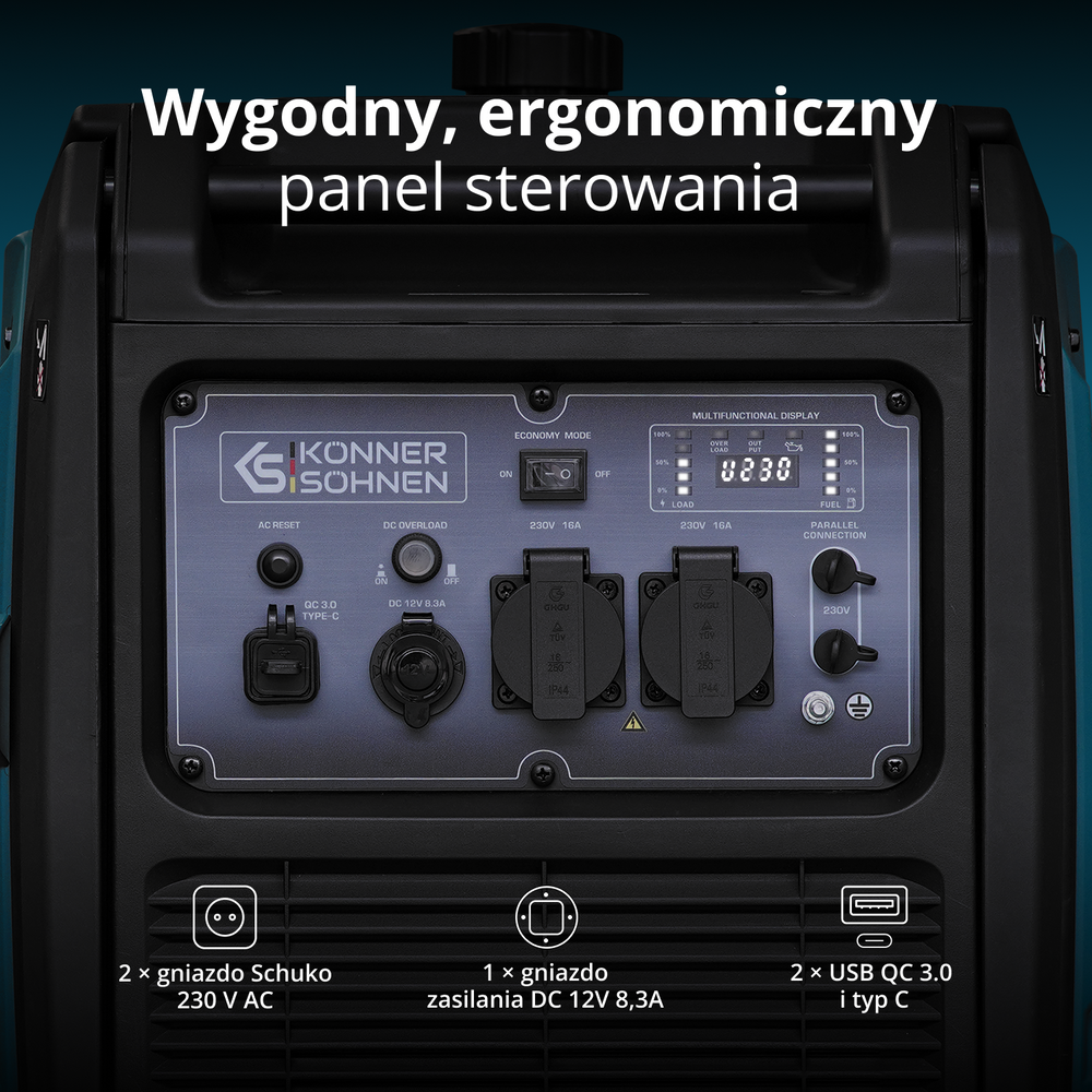 LPG/benzin inverteres generátor KS 4000iEG S