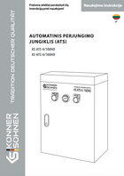 Automatinis perjungimo jungiklis (ATS) KS ATS 4/100HD, KS ATS 4/160HD