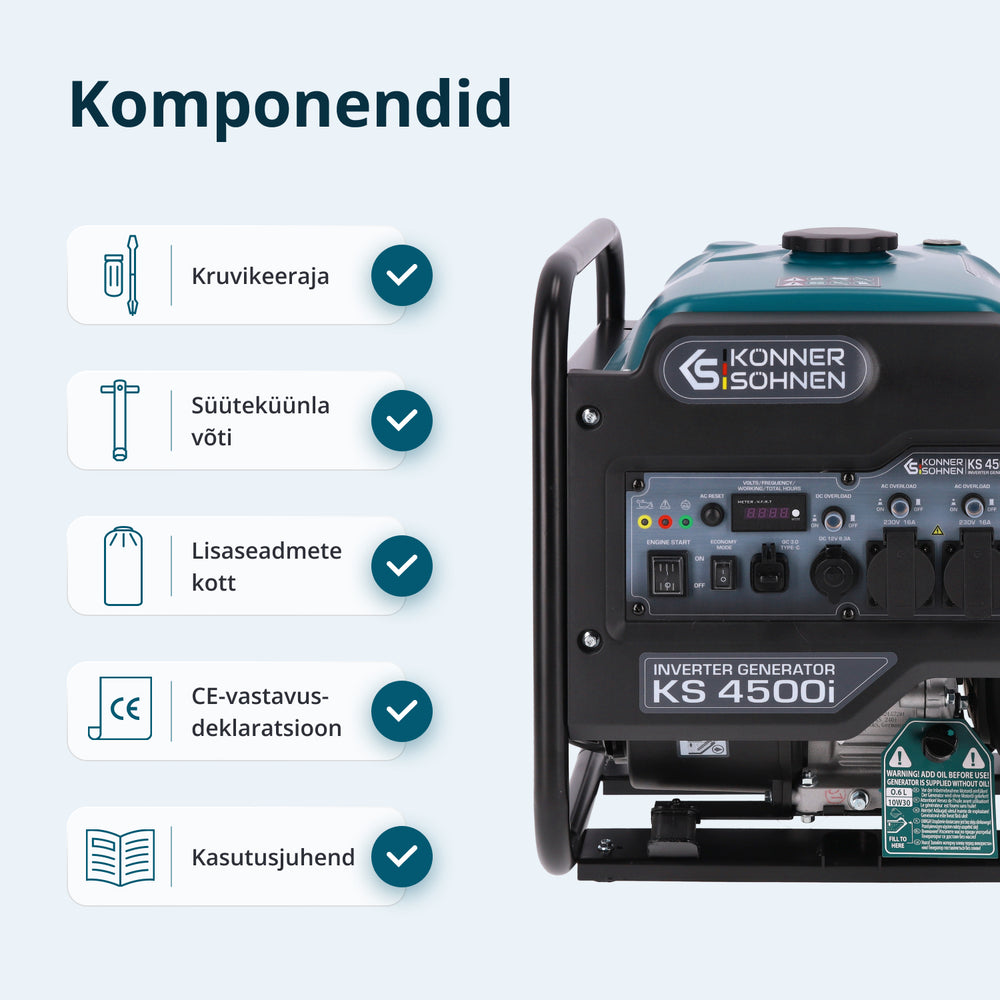 Invertergeneraator KS 4500i