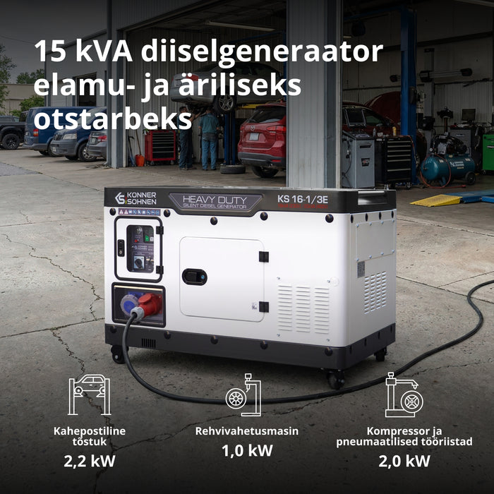 Diiselgeneraator KS 16-1/3E