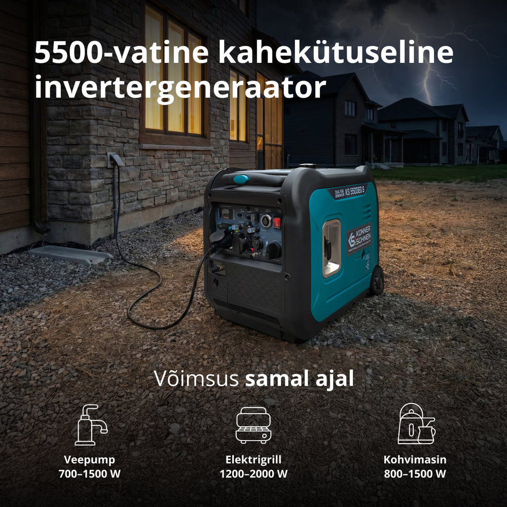 LPG/bensiin invertergeneraator KS 5500iEG S